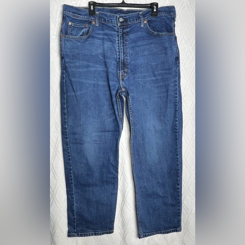 Levi's Mens Jeans 550 Relaxed Fit Straight Leg Denim Blue Medium Wash 42x30